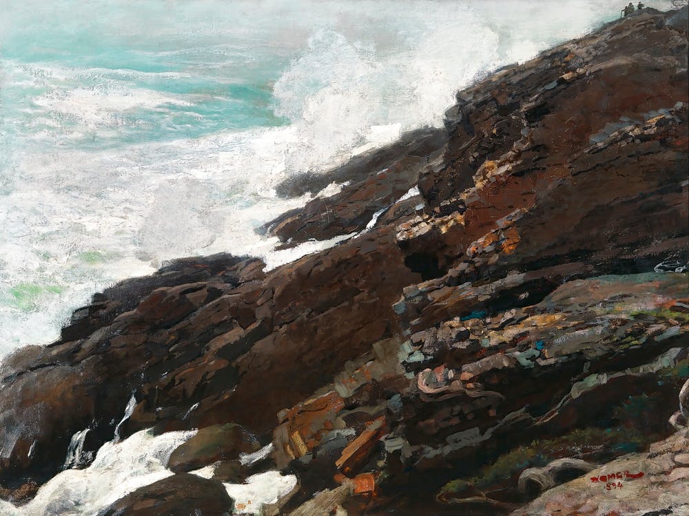 High Cliff, Coast Of Maine (1894), Winslow Homer