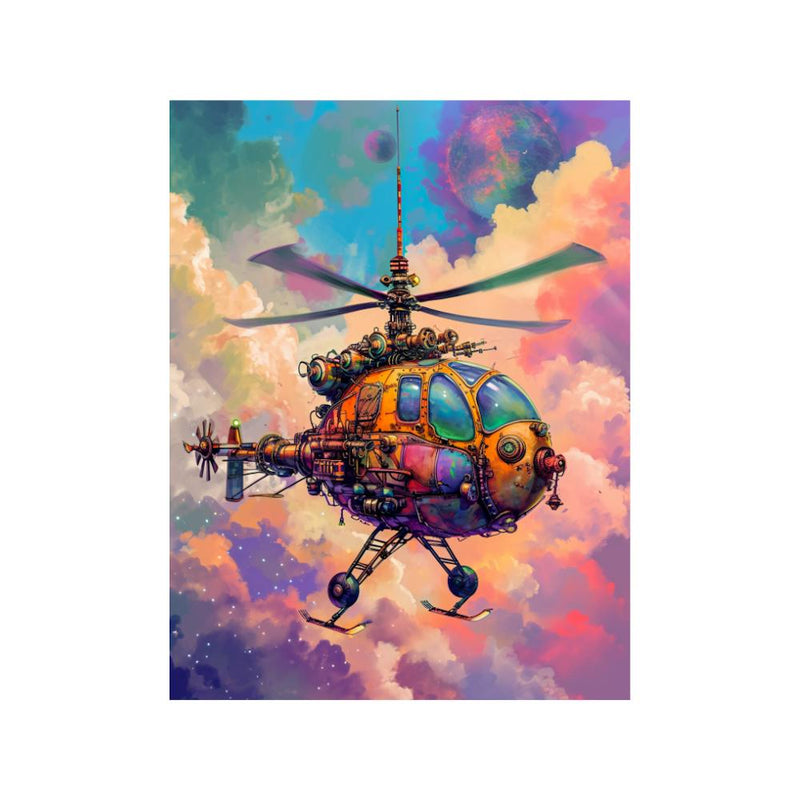 Steampunk Retro Helicopter