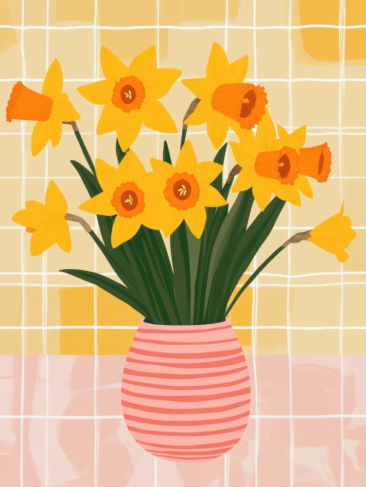 Daffodils In A Vase 11