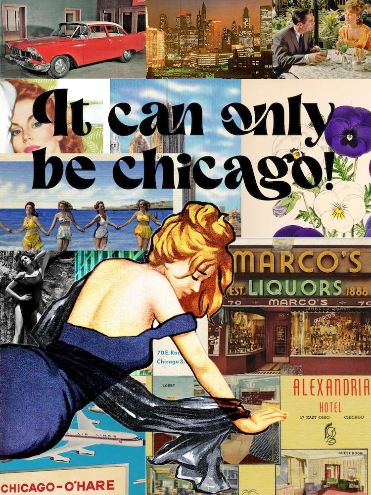 Chicago Vintage Collage