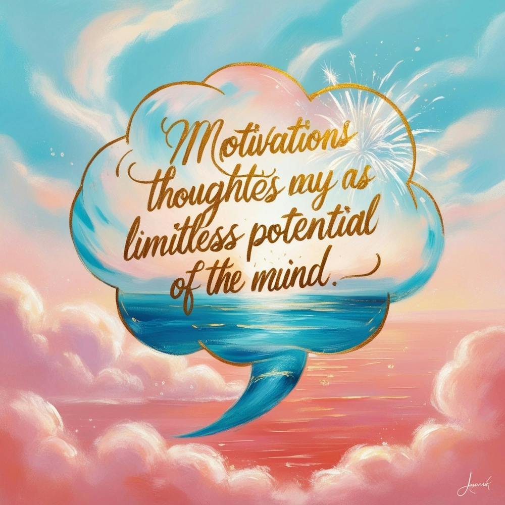 Default A Motivational Thought Bubble Illustrated In A Vibrant 3