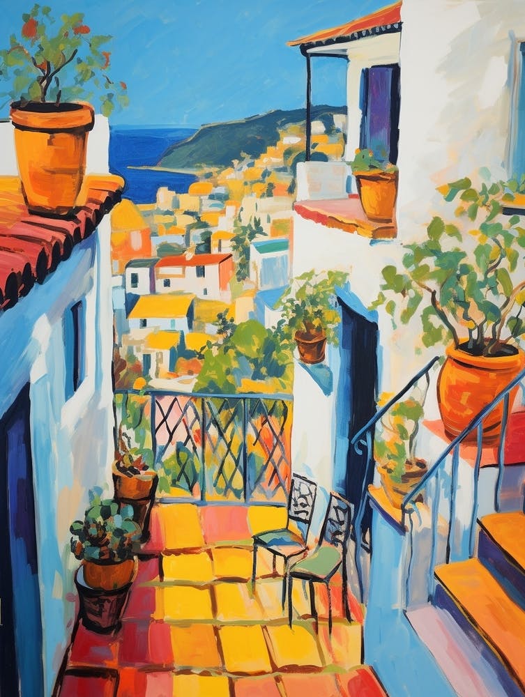 Rabat Morocco 2 Fauvist Painting