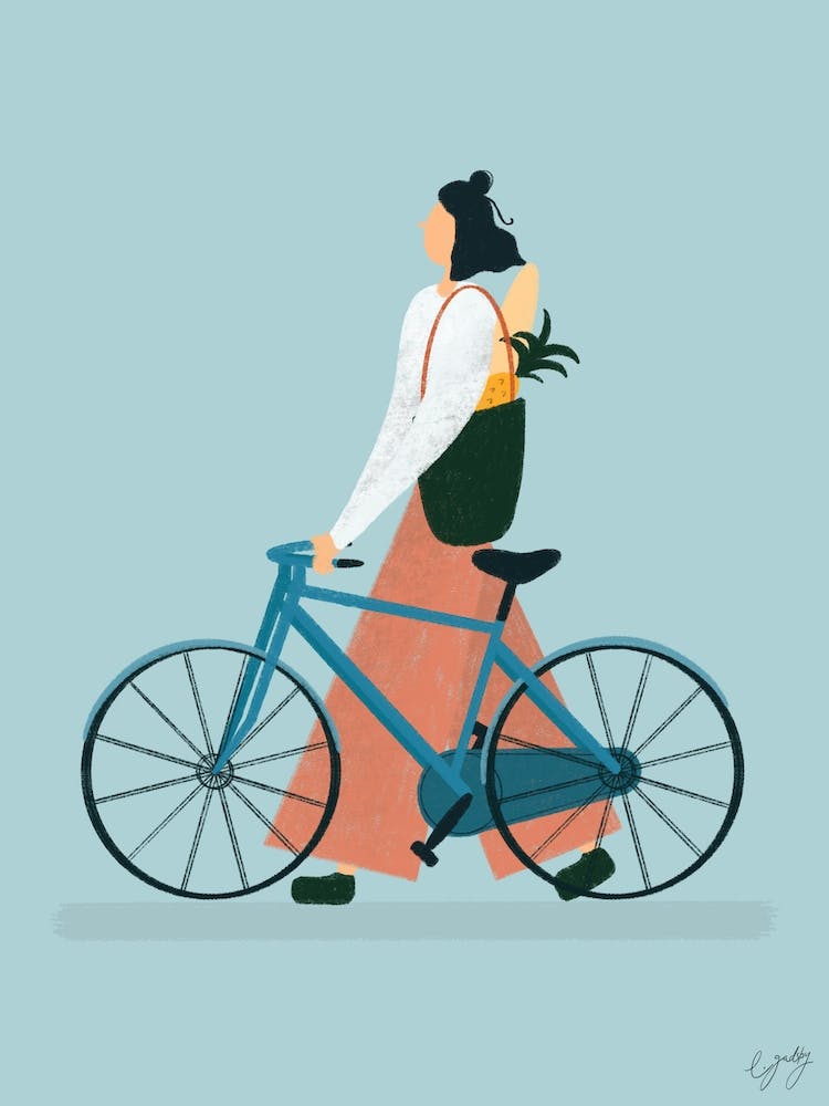 Girl On Bike