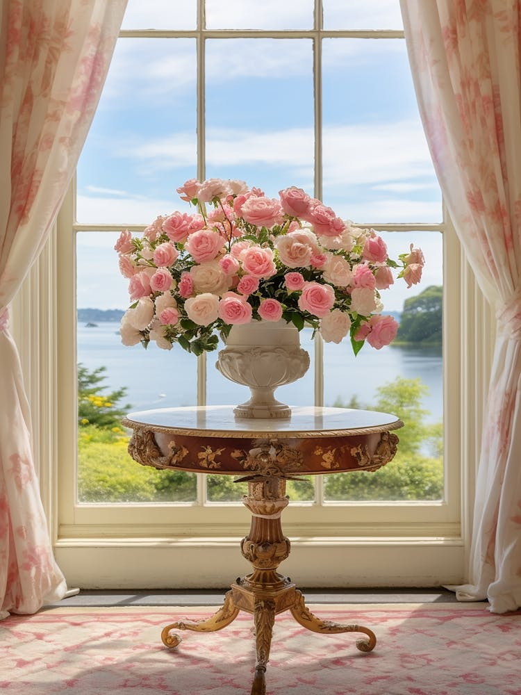 Rose Whispers: Vase Wall Décor