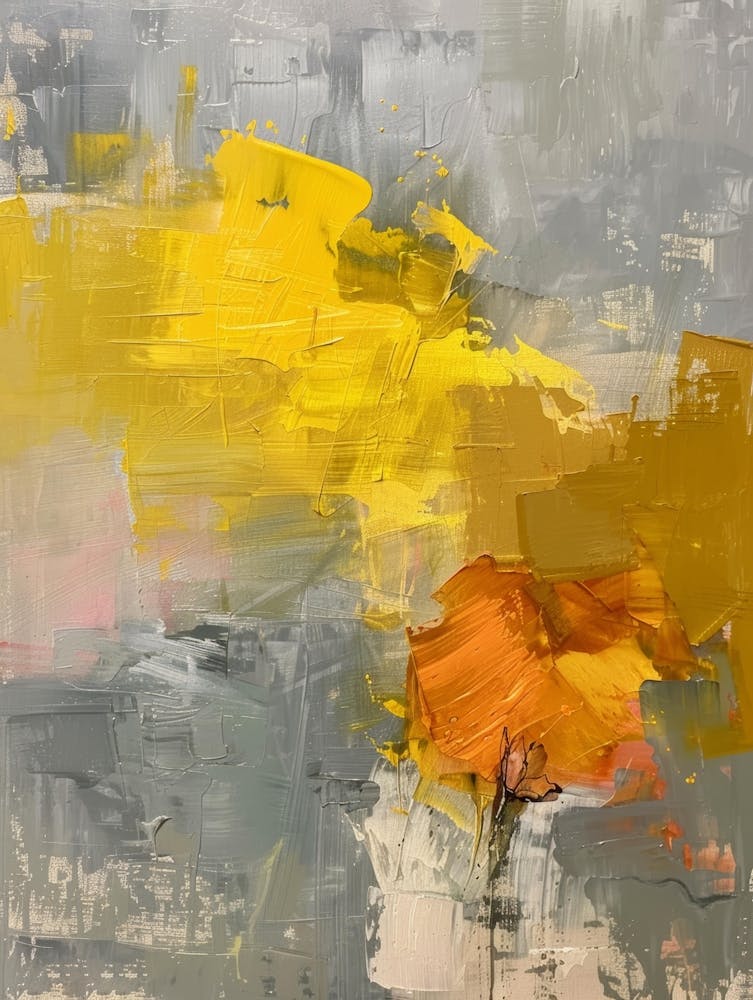 Abstract Of Yellow And Gray