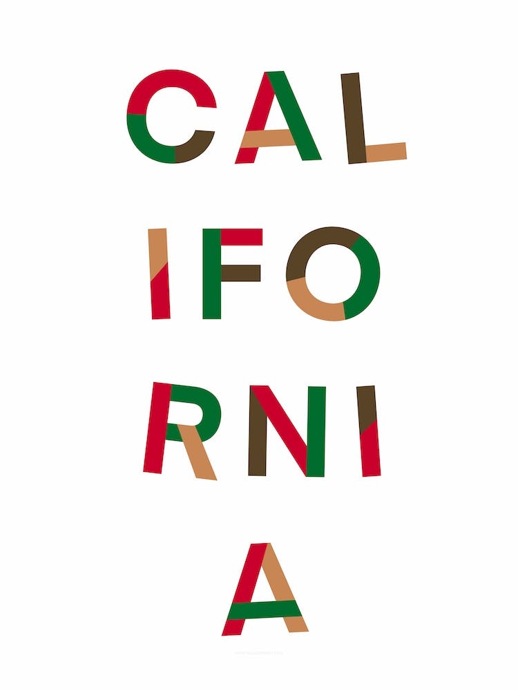 Couleurs du Drapeau de l'État de Californie