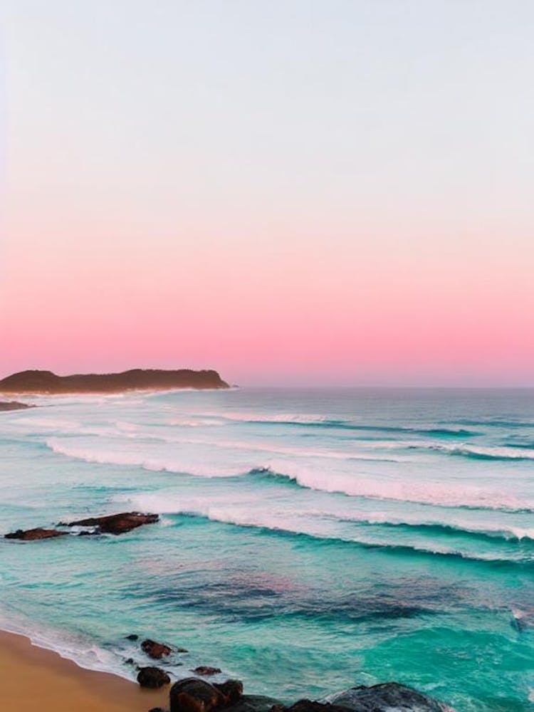 Avoca Beach, Australia Pink Photography 2