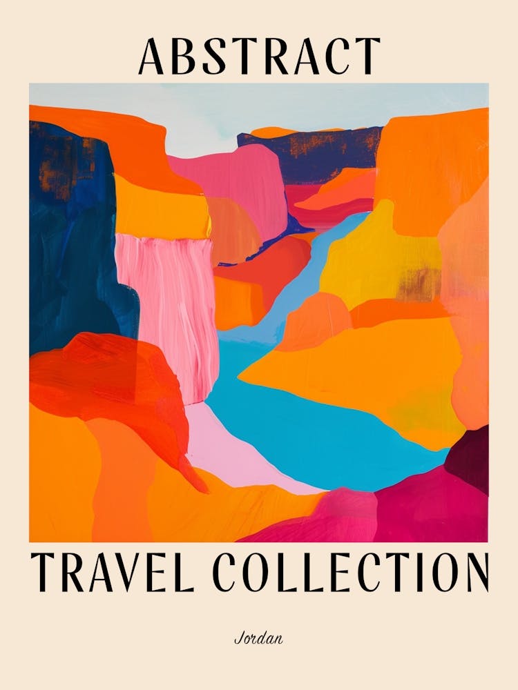 Abstract Travel Collection Poster Jordan 1