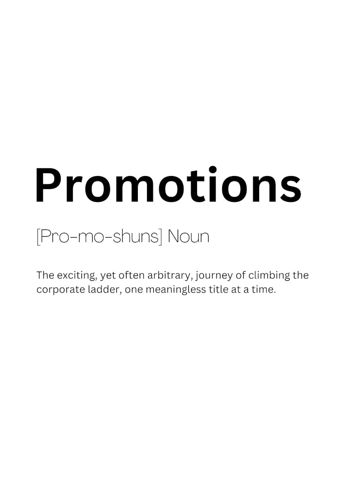 Promotions Definition Meaning