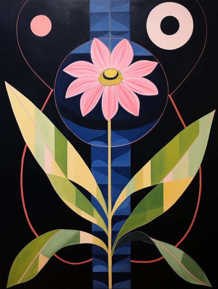 Oxeye Daisy 2 Hilma Af Klint Inspired Flower Illustration