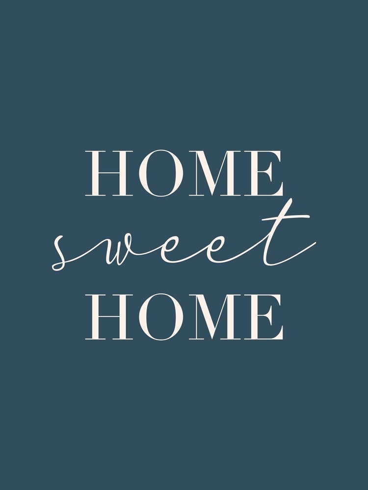 Home Sweet Home Dark Blue