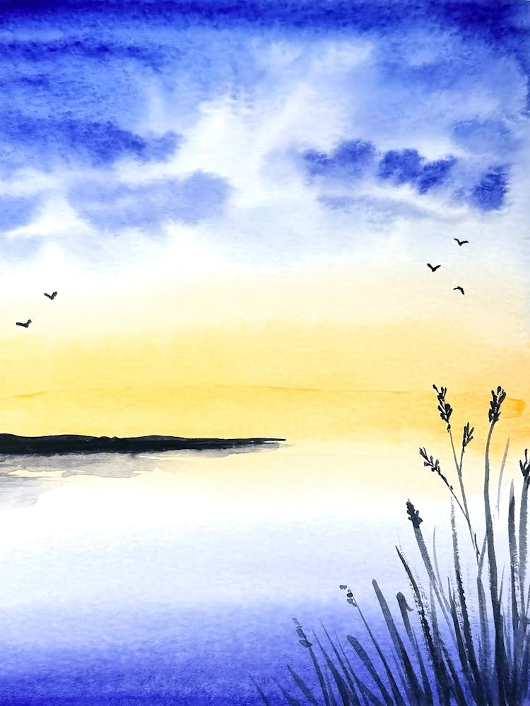 Watercolor Dawn Whispers