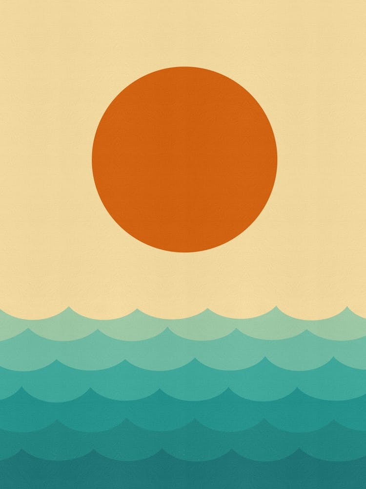 Sunset on the beach