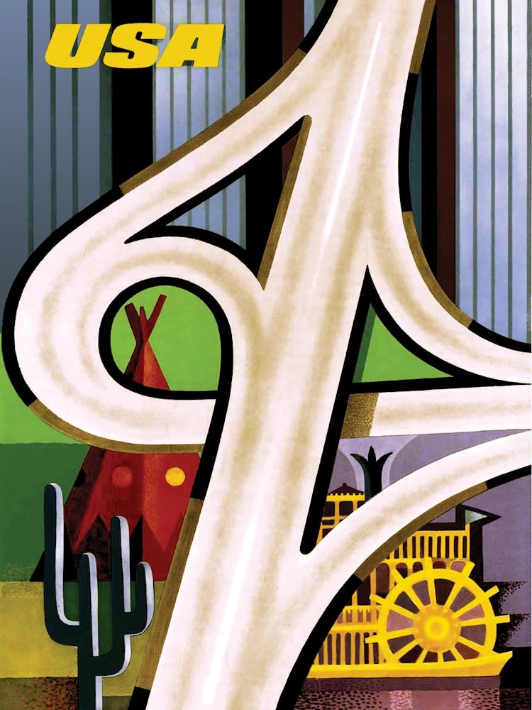 Air USA, Vintage Travel Poster