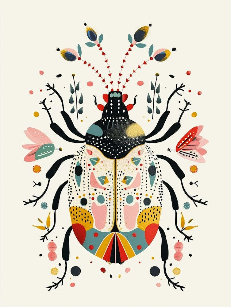 Colourful Insect Illustration Beetle 10
