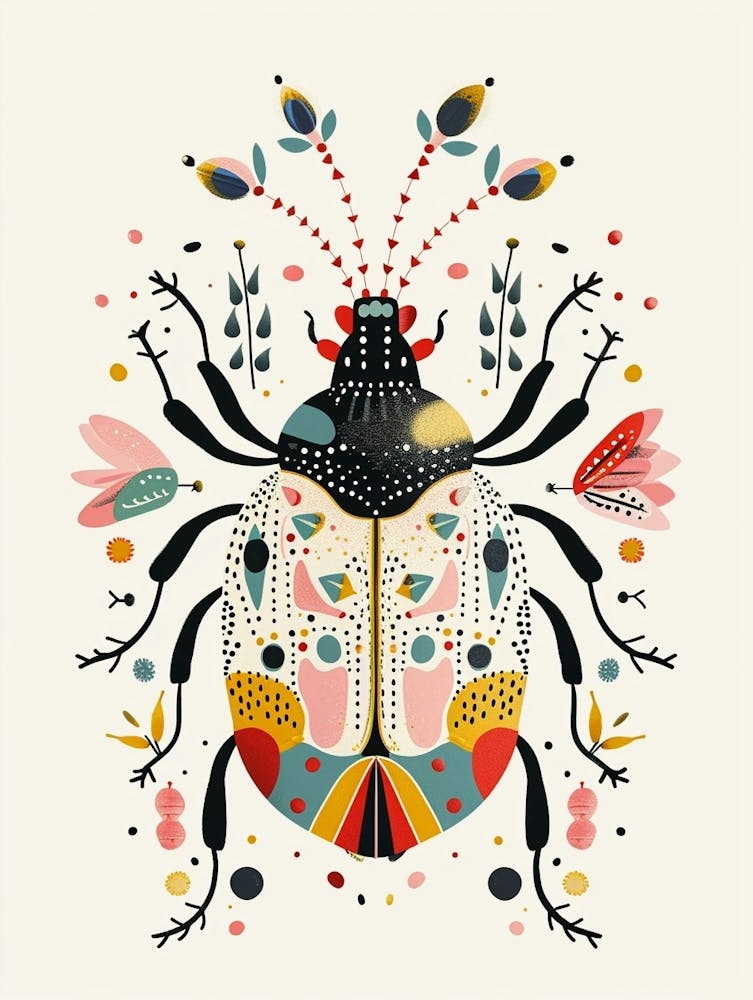 Colourful Insect Illustration Beetle 10
