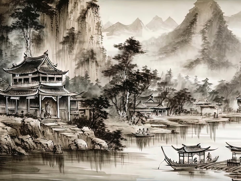 Chinesische Landschaftsmalerei 12