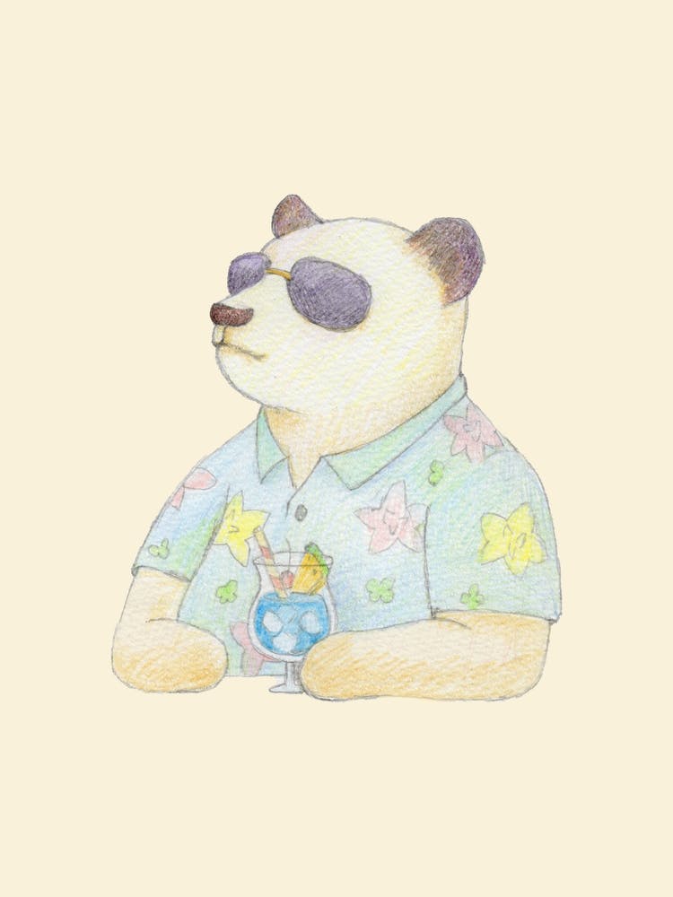 Panda and Blue Hawaii