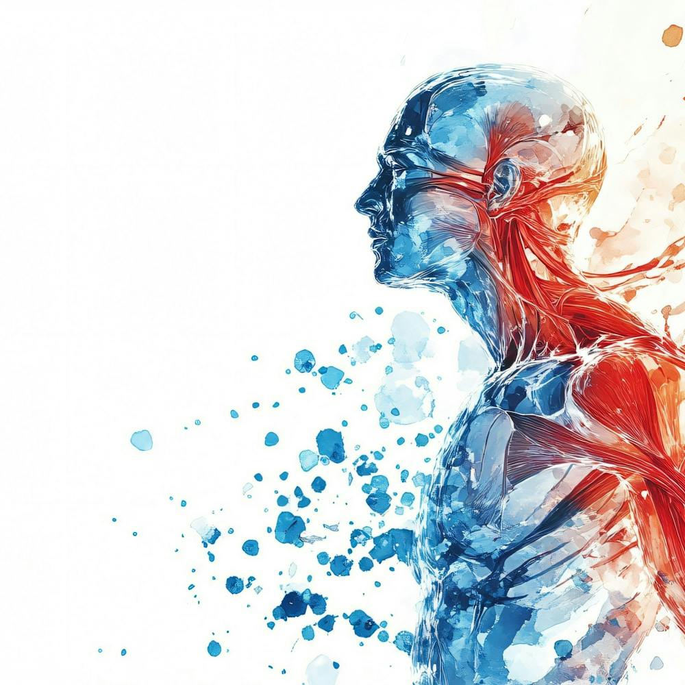 Illustration der menschlichen Anatomie