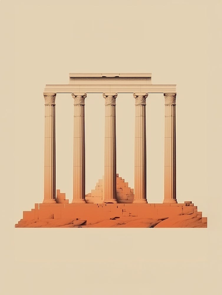 Ancient City Of Ephesus Illustration 1