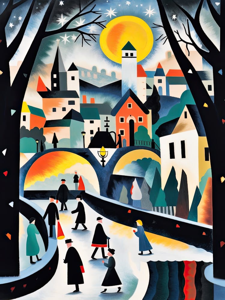 Charles Bridge Prague Colourful 3