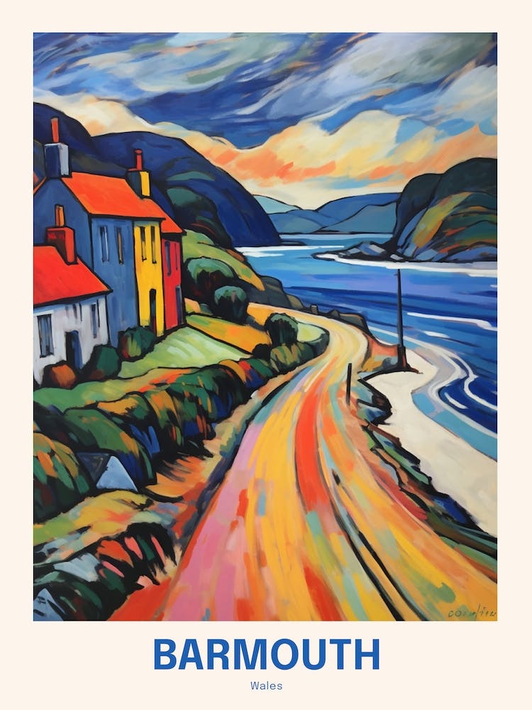 Barmouth Wales 5 Uk Travel Poster