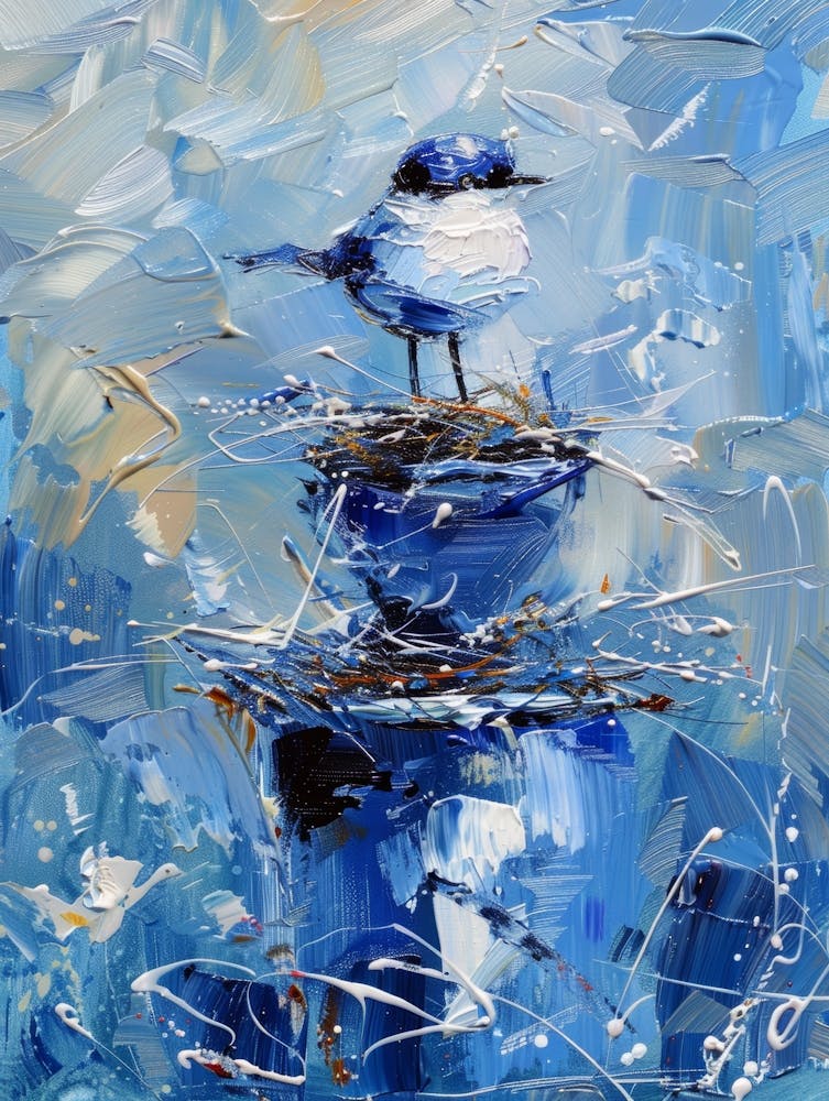 Vogel Im Nest
