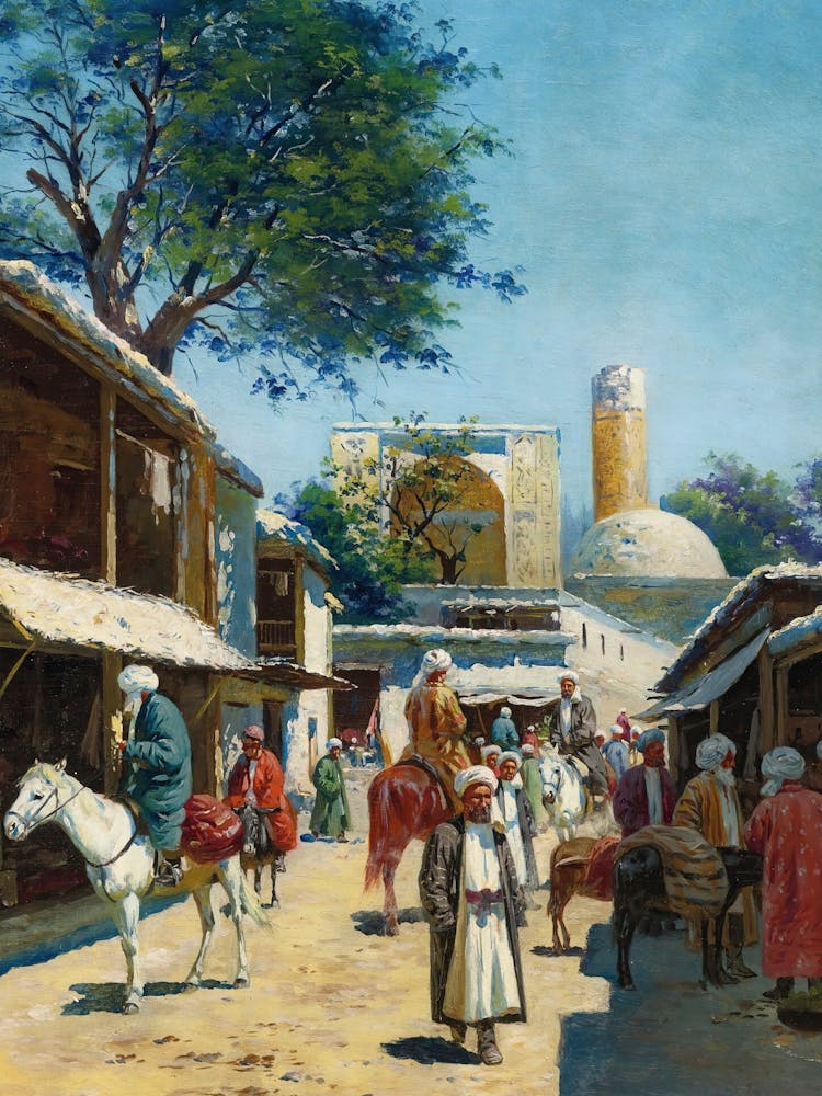 Samarkand Street Market, Richard Karlovich Zommer