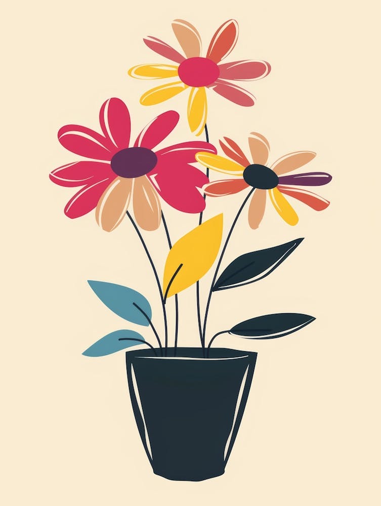 Flowers In A Pot 3