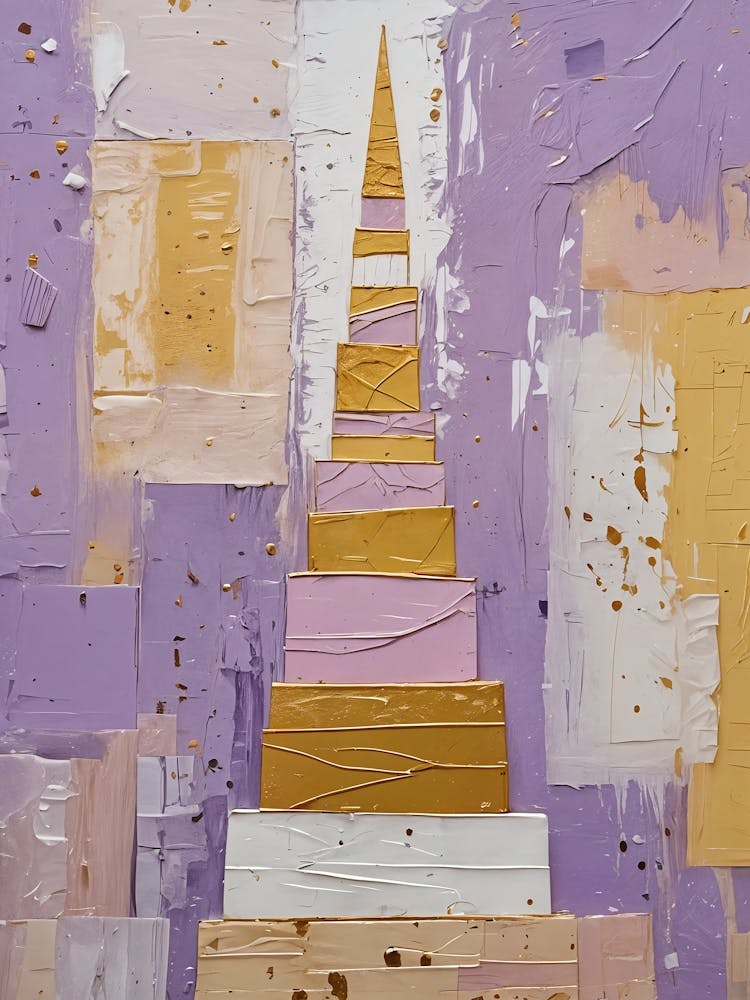 Gold And Purple Tower no2
