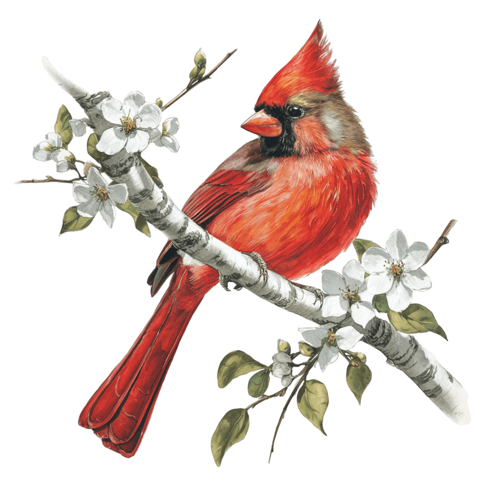 Bird Cardinal Wildlife Wild Fauna Nature