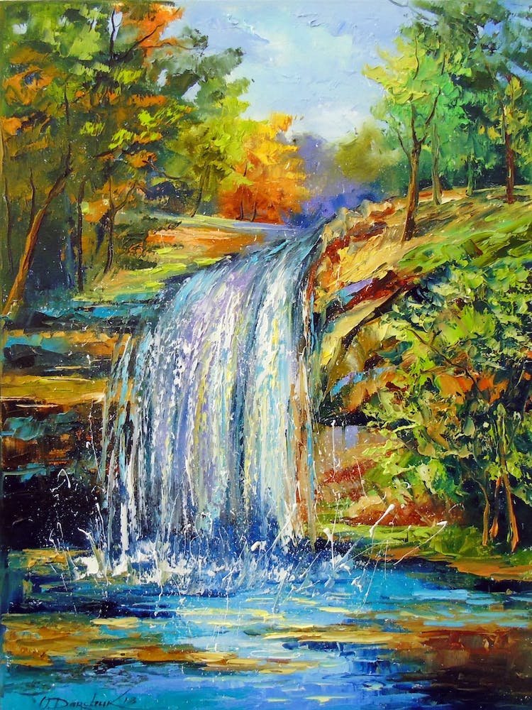 Waterfall in the forest 1
