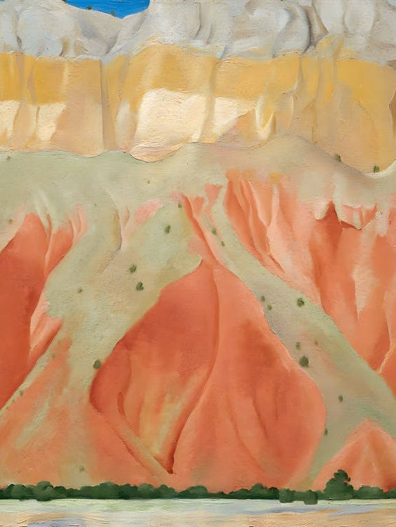 Georgia O'Keeffe - Red and Yellow Cliffs , 1940