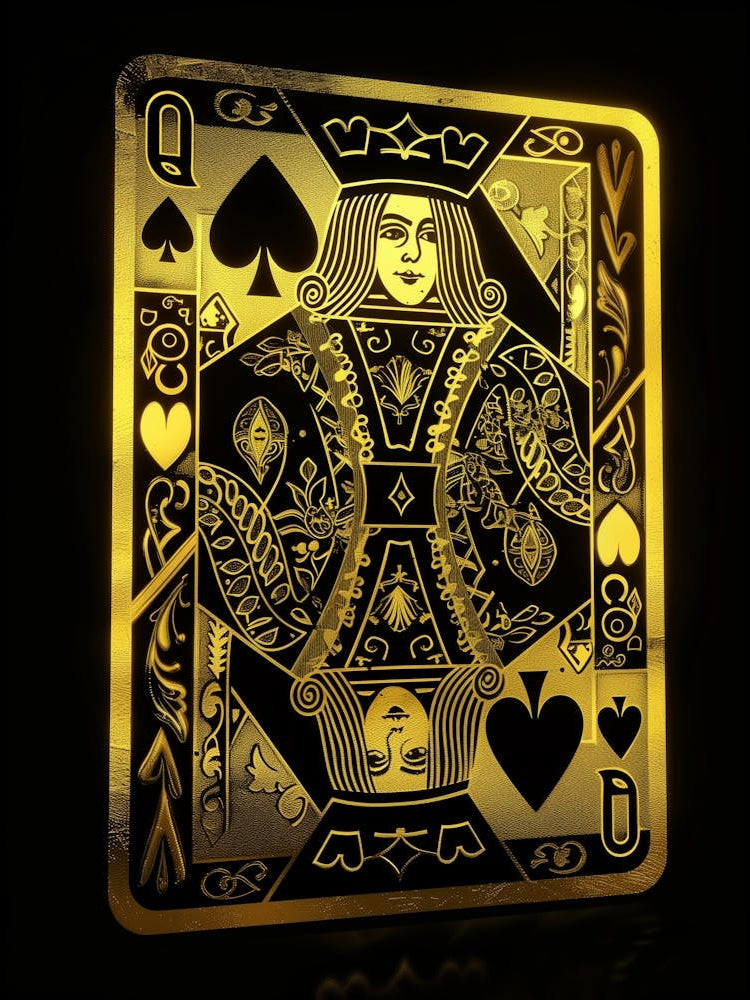 Gold Playing Card