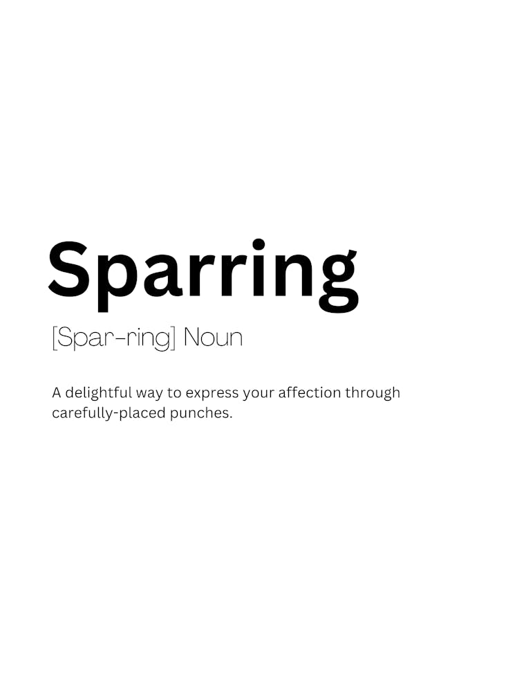 Sparring Definition Meaning