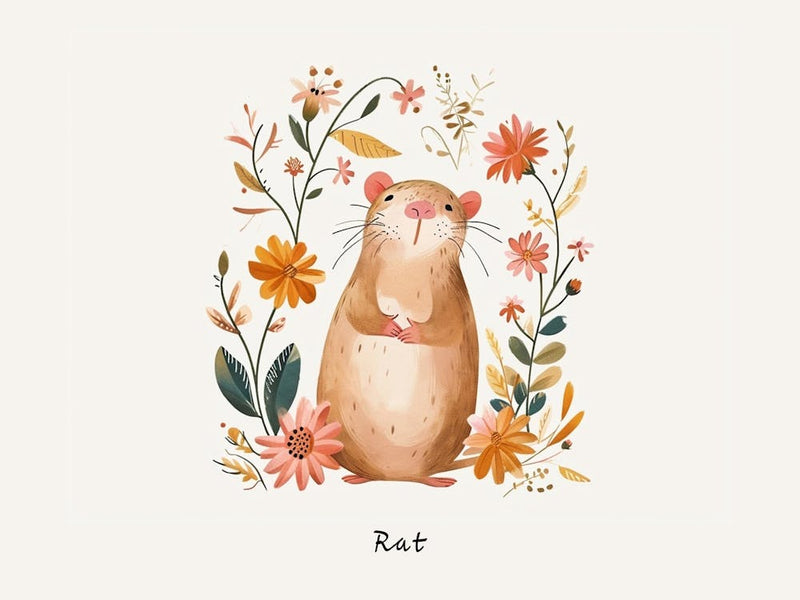 Little Floral Rat 3 Poster