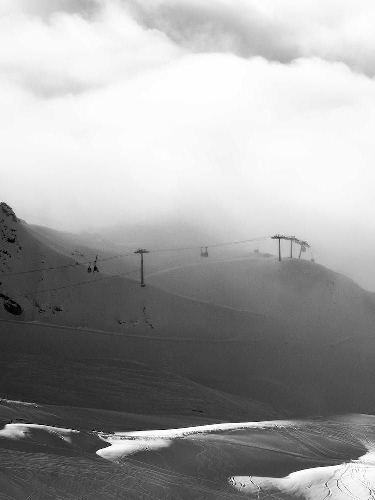 Snowy Ski Mountain