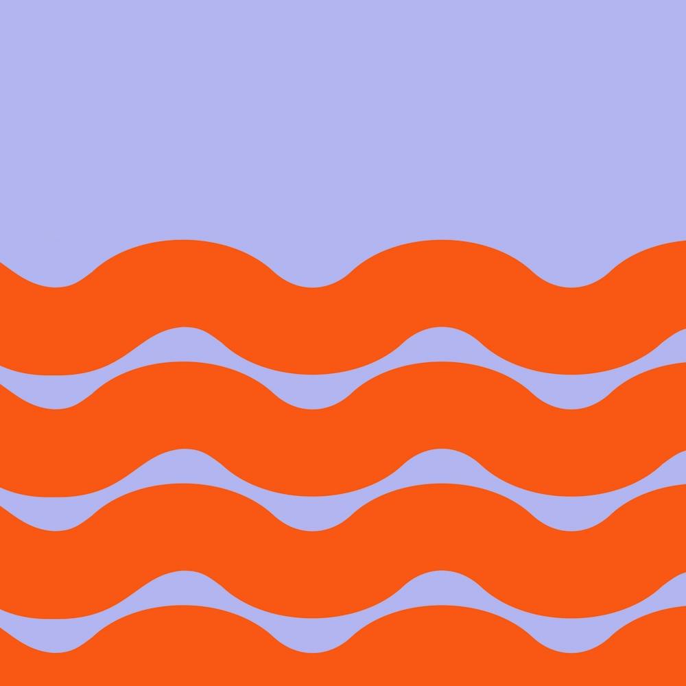 Orange Wavy Waves