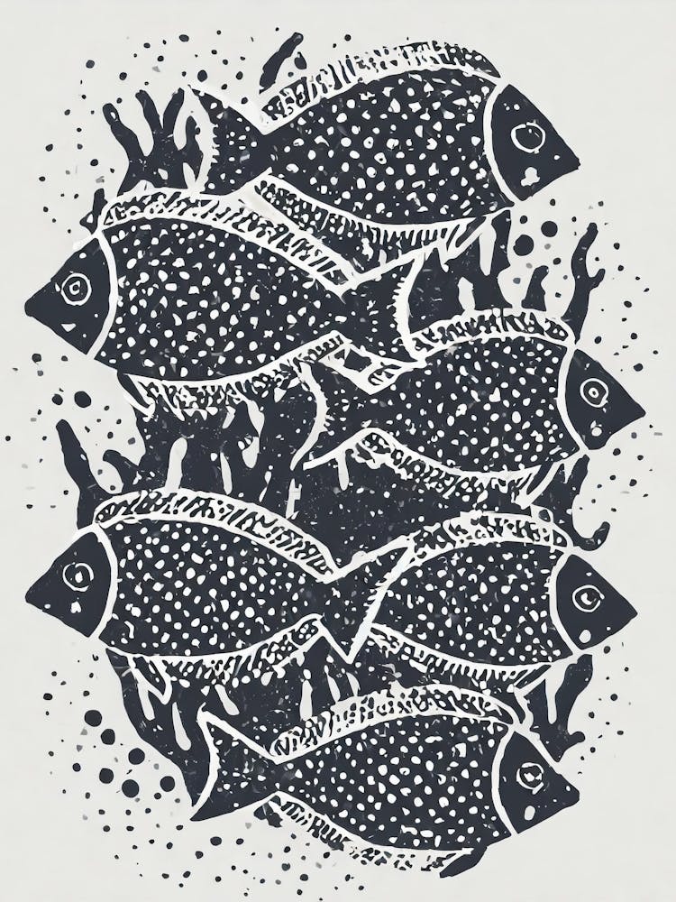 A School Of Tropical Fish In A Vibrant Reef