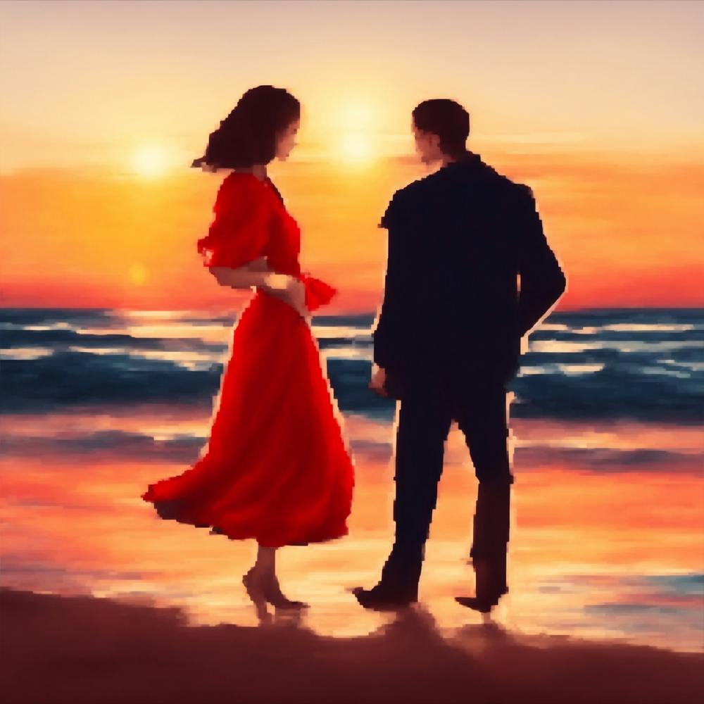 Crimson Pulp Fiction Twilight Print