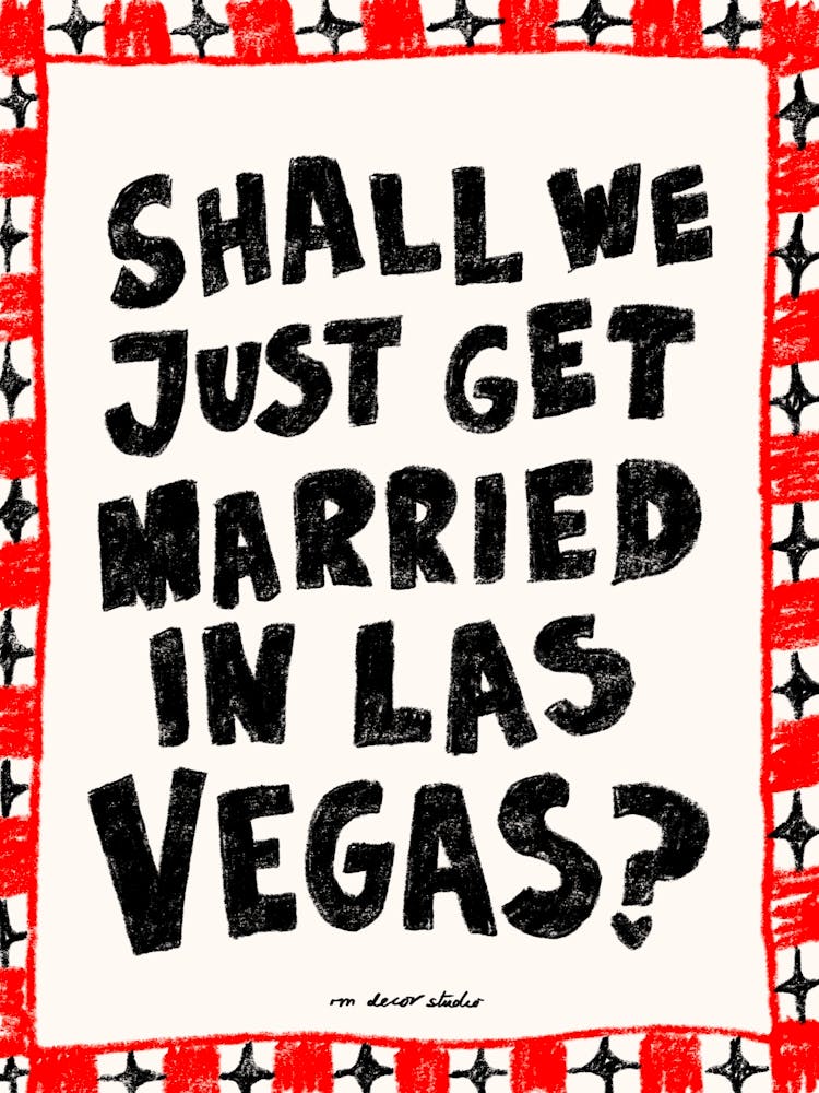 Married in Vegas Print