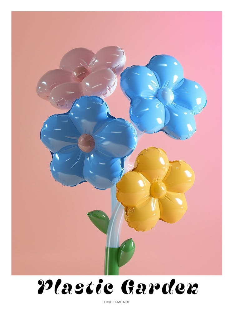 Dreamy Inflatable Flowers Poster Forget Me Not 4