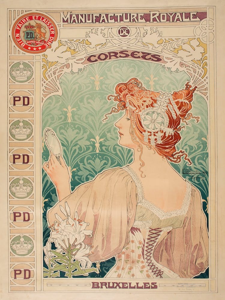Manufacture Royale De Corsets, Alphonse Mucha