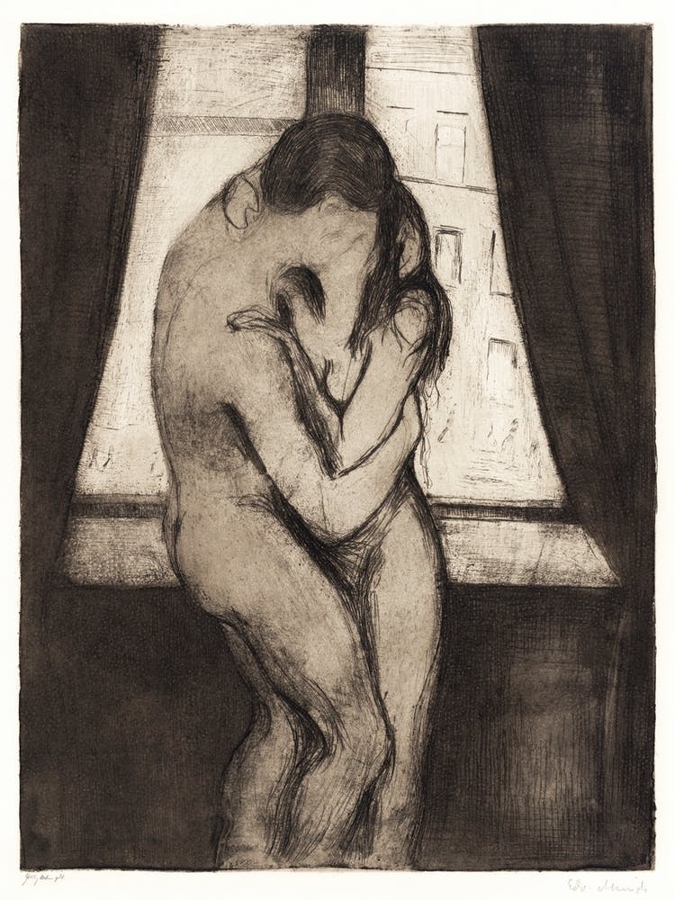 The Kiss, Edvard Munch