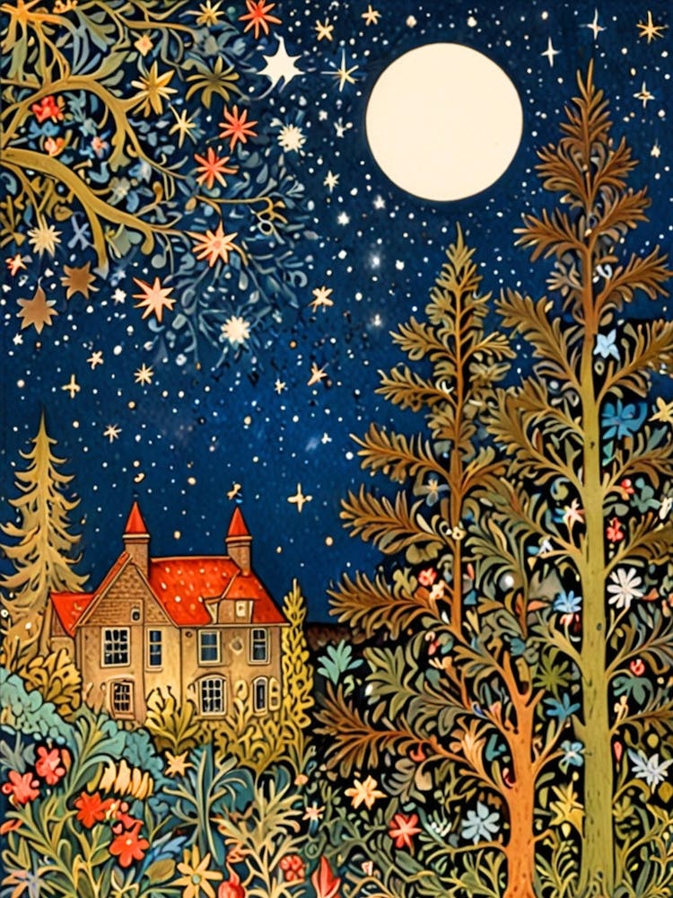 William Morris House At Night 1