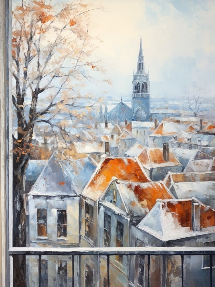 Winter Cityscape Bruges Belgium 1