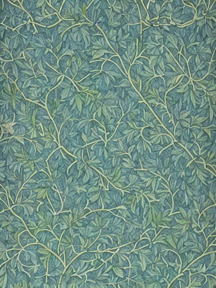 American Elm tree Vintage Botanical