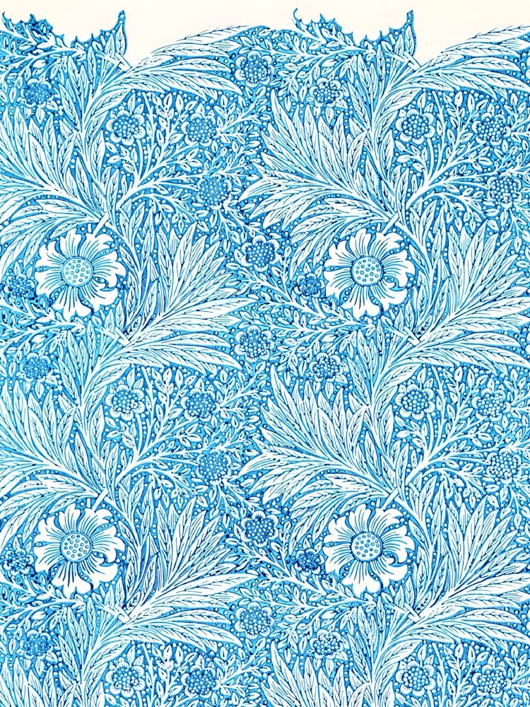 Blue And White Floral Pattern 3