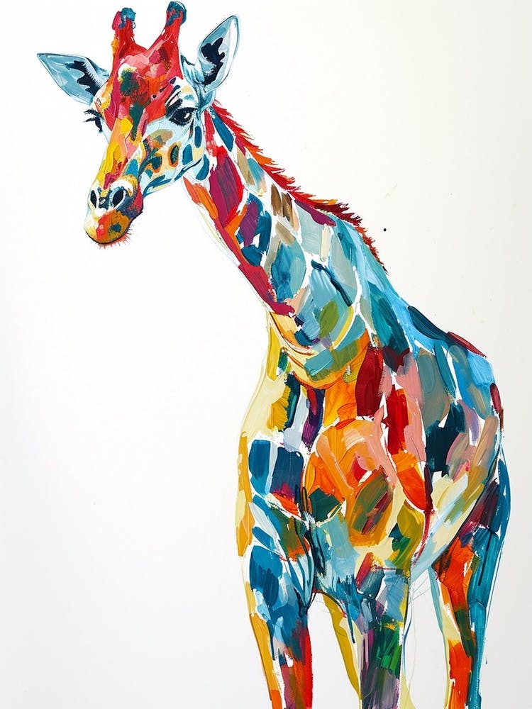 Watercolour Inspired Giraffe 2