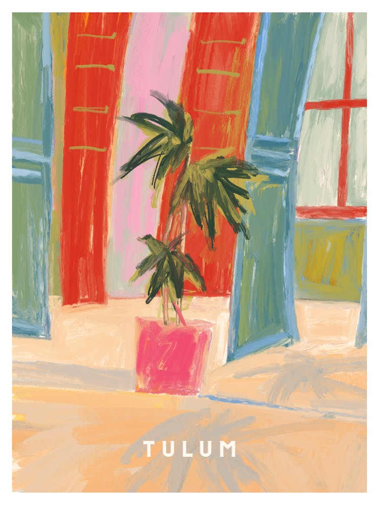 Impression Aquarelle Tulum